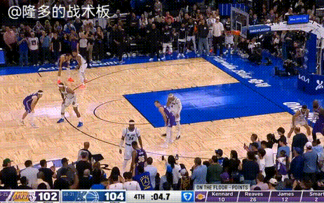 湖人最后4.7秒Slip战术制胜 魔术换防失误葬送胜利